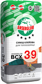 Суміш клейова ANSERGLOB BCX 39 для теплоізоляції